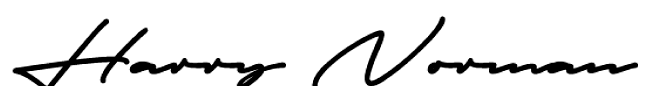 Harry Norman's signature