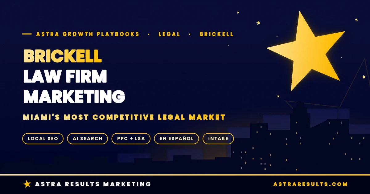 Marketing para Bufetes en Brickell: SEO para el Mercado Legal Más Competitivo de Miami