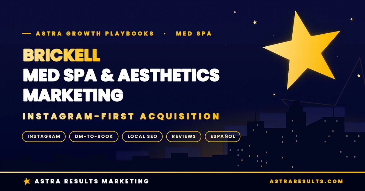 Brickell Med Spa & Aesthetics Marketing: Instagram-First Acquisition