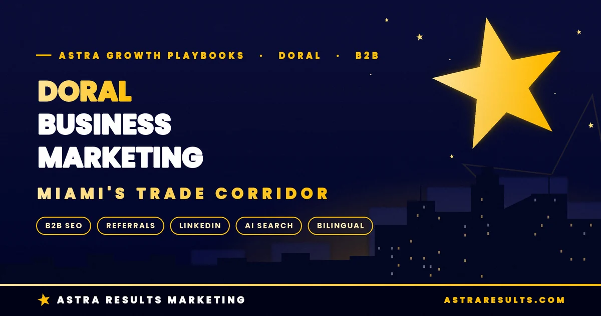 Marketing para Empresas en Doral: El Corredor Comercial Internacional de Miami