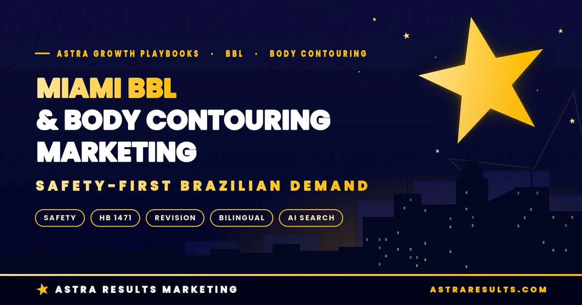 Miami BBL & Body Contouring Marketing: Safety-First Brazilian Aesthetic Demand