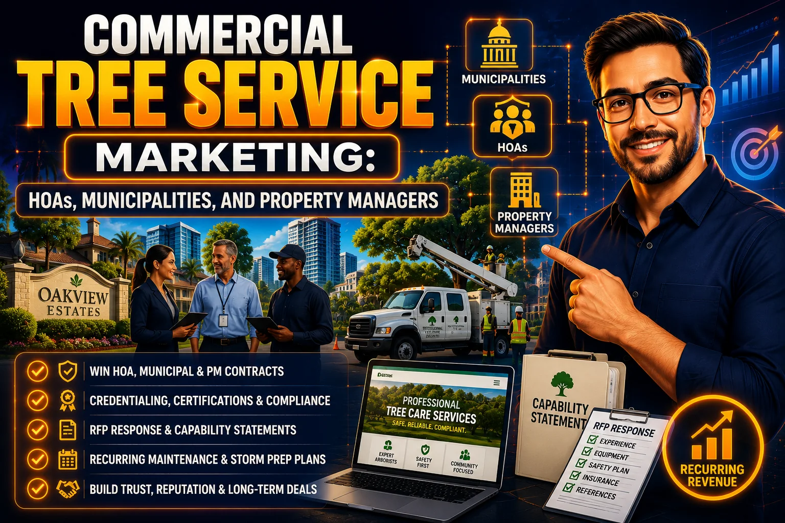 Commercial Tree Service Marketing: HOAs, Municipalities, and Property Managers