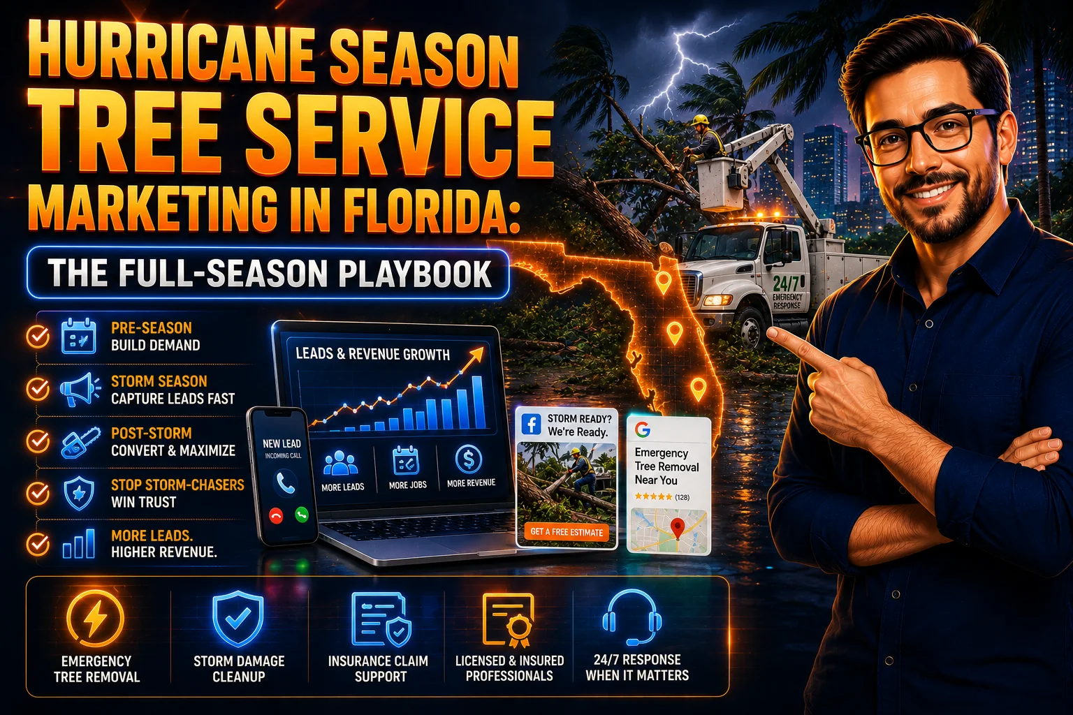 Hurricane Season Tree Service Marketing in Florida: The Full-Season Playbook