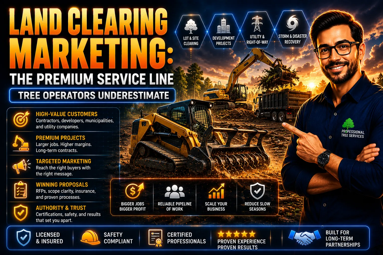 Land Clearing Marketing: The Premium Service Line Tree Operators Underestimate