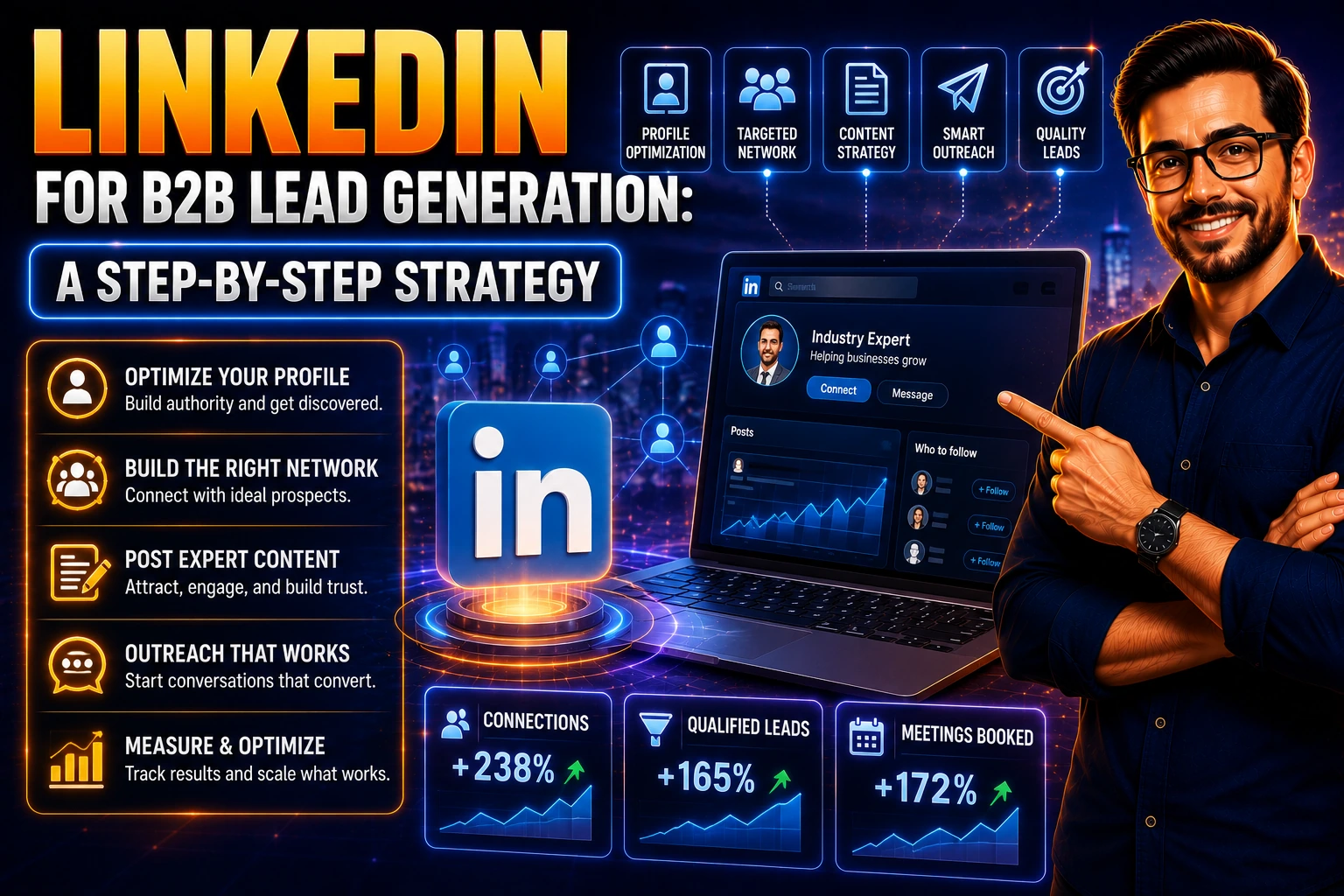 LinkedIn for B2B Lead Generation: A Step-by-Step Strategy