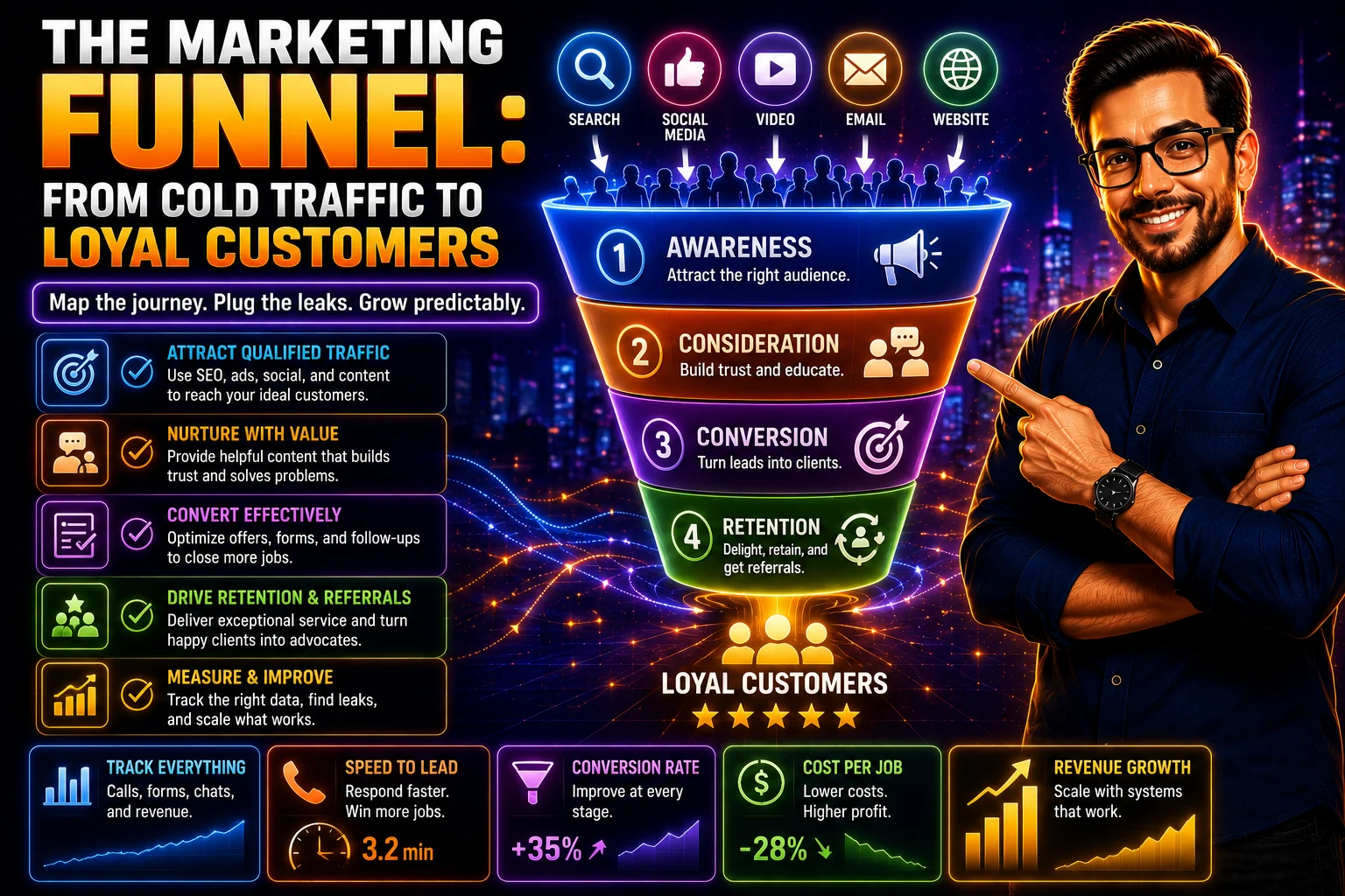 The Marketing Funnel: From Cold Traffic to Loyal Customers