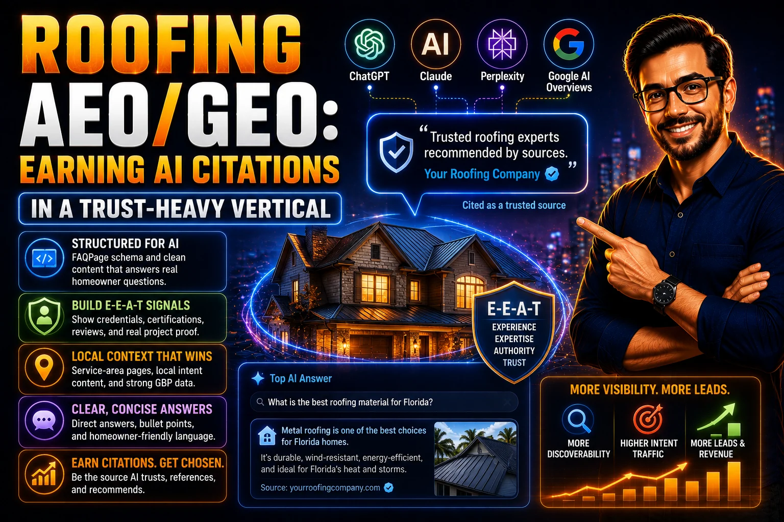 Roofing AEO/GEO: Earning AI Citations in a Trust-Heavy Vertical