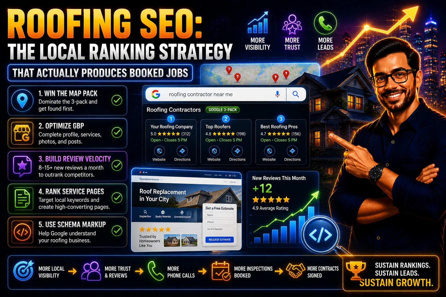 Roofing SEO: The Local Ranking Strategy That Actually Produces Booked Jobs