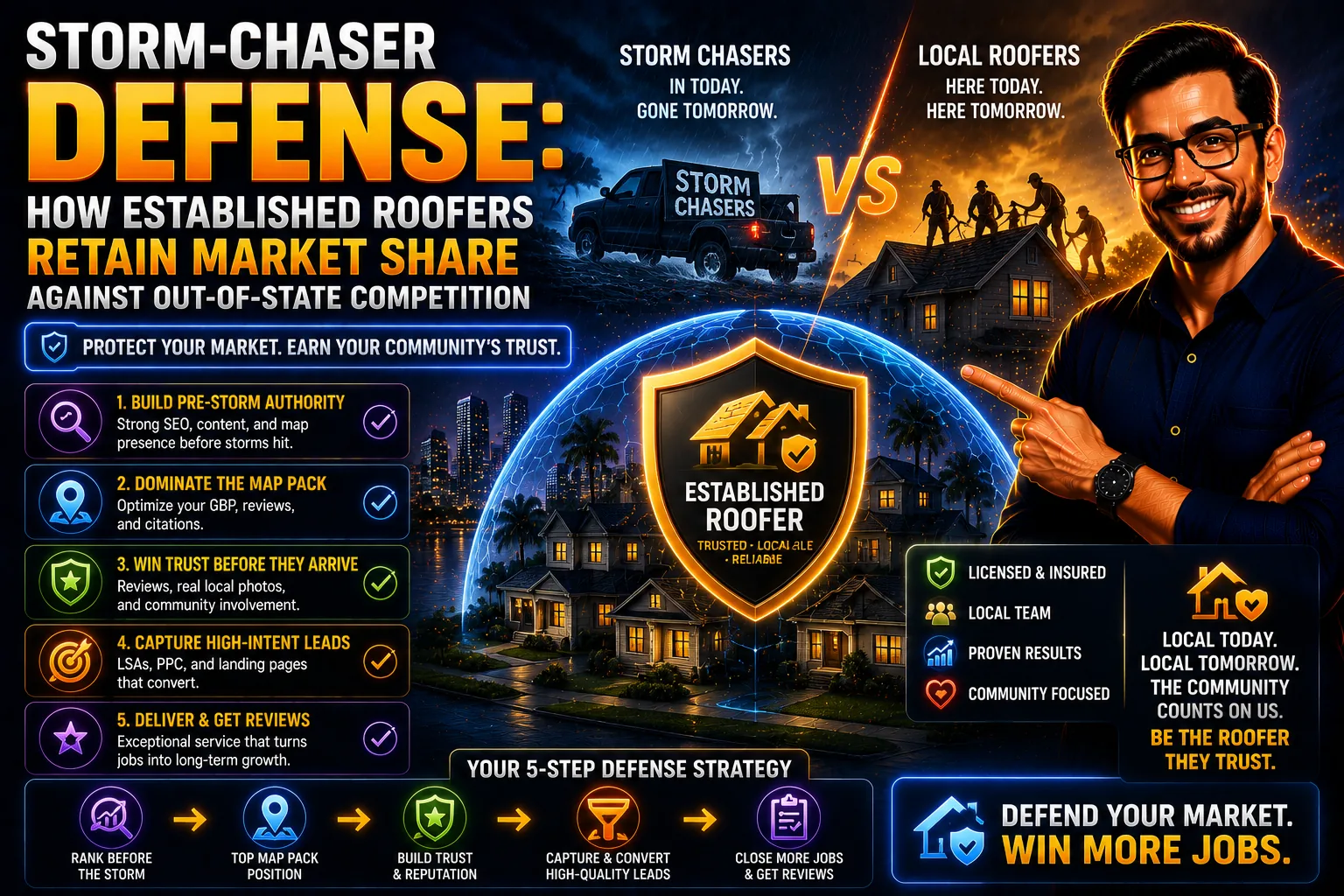 Storm-Chaser Defense: How Established Roofers Retain Market Share Against Out-of-State Competition
