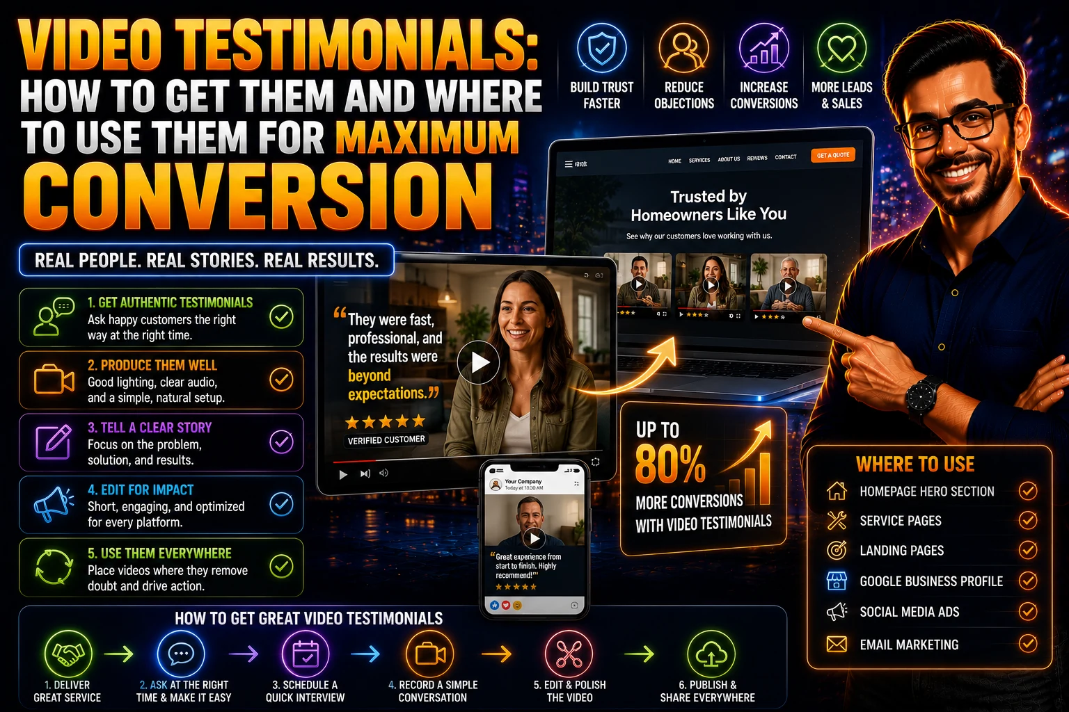 Video Testimonials: How to Get Them and Where to Use Them for Maximum Conversion