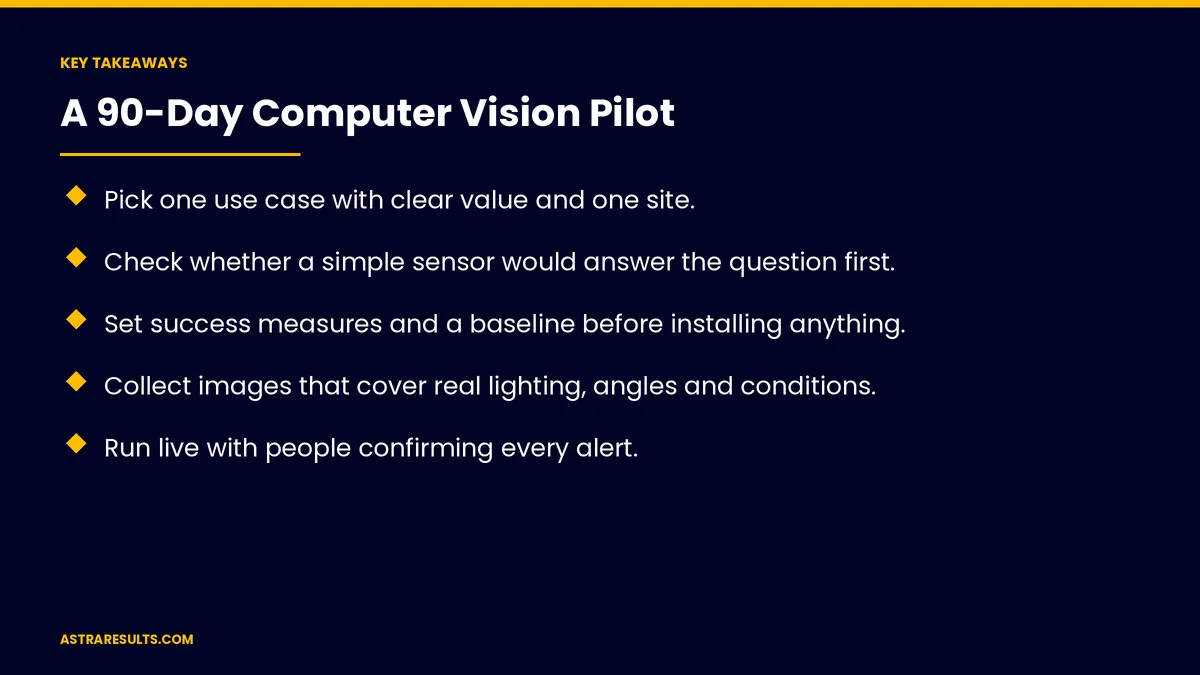 Key takeaways from "A 90-Day Computer Vision Pilot" &mdash; Astra Results Marketing