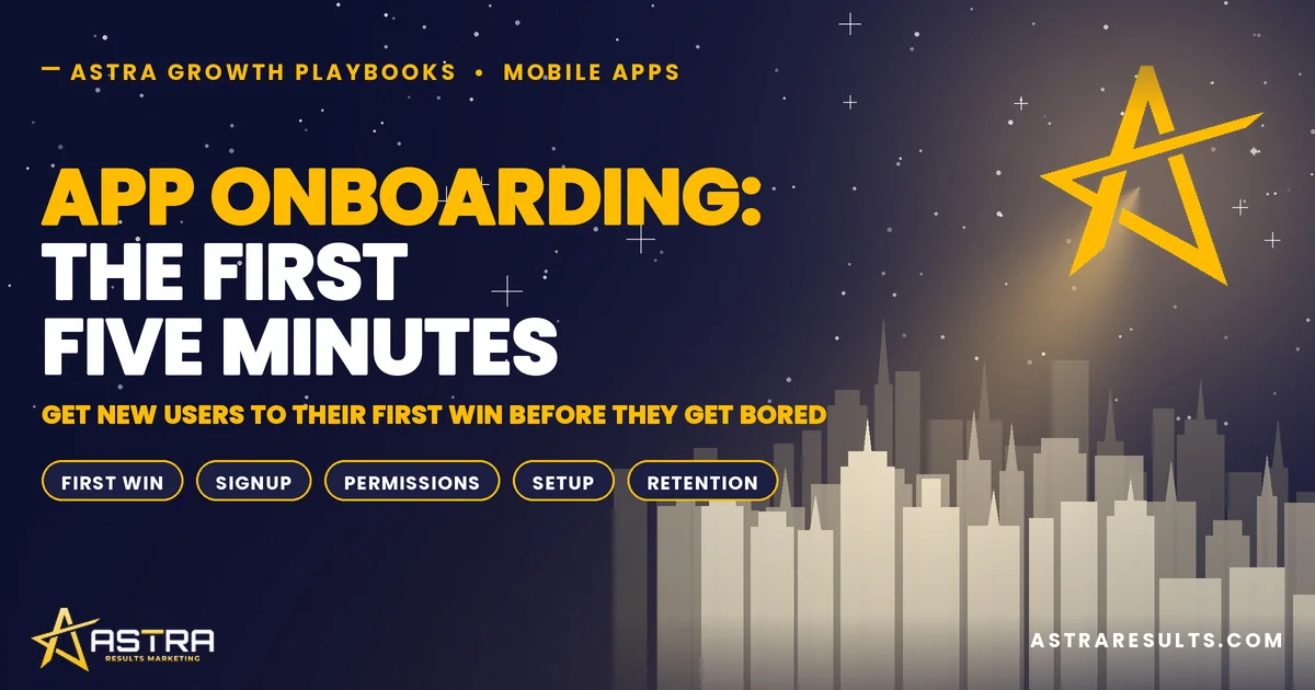 App Onboarding: The First Five Minutes