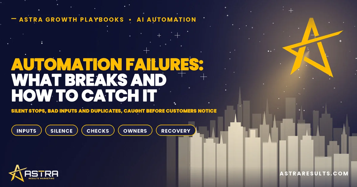 Fallas de Automatización: Qué Se Rompe y Cómo Detectarlo