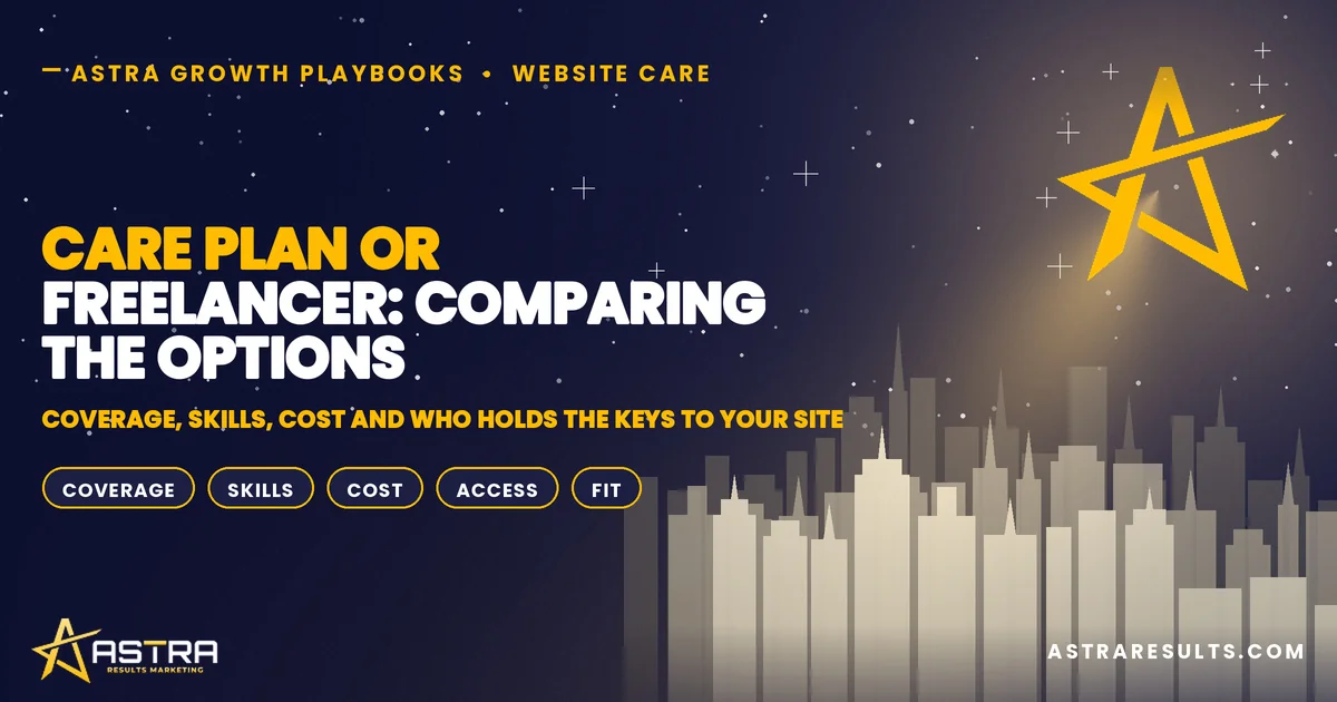 Care Plan or Freelancer: Comparing the Options