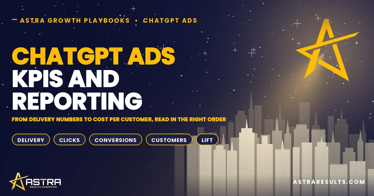 ChatGPT Ads KPIs and Reporting