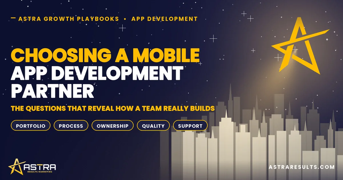 Choosing a Mobile App Development Partner