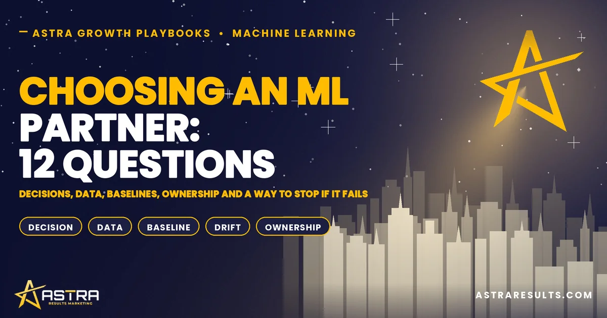 Choosing an ML Partner: 12 Questions
