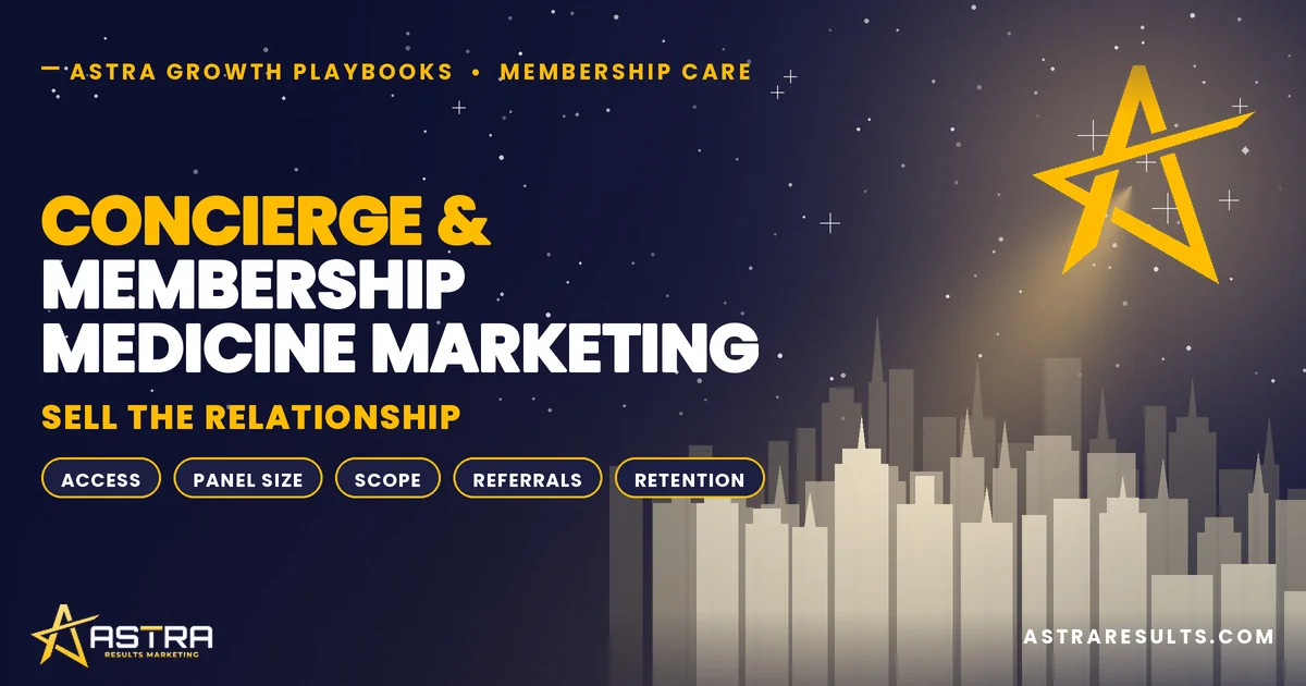 Concierge & Membership Medicine Marketing