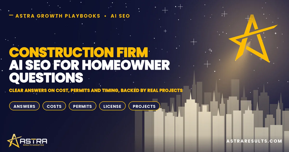 Construction Firm AI SEO for Homeowner Questions