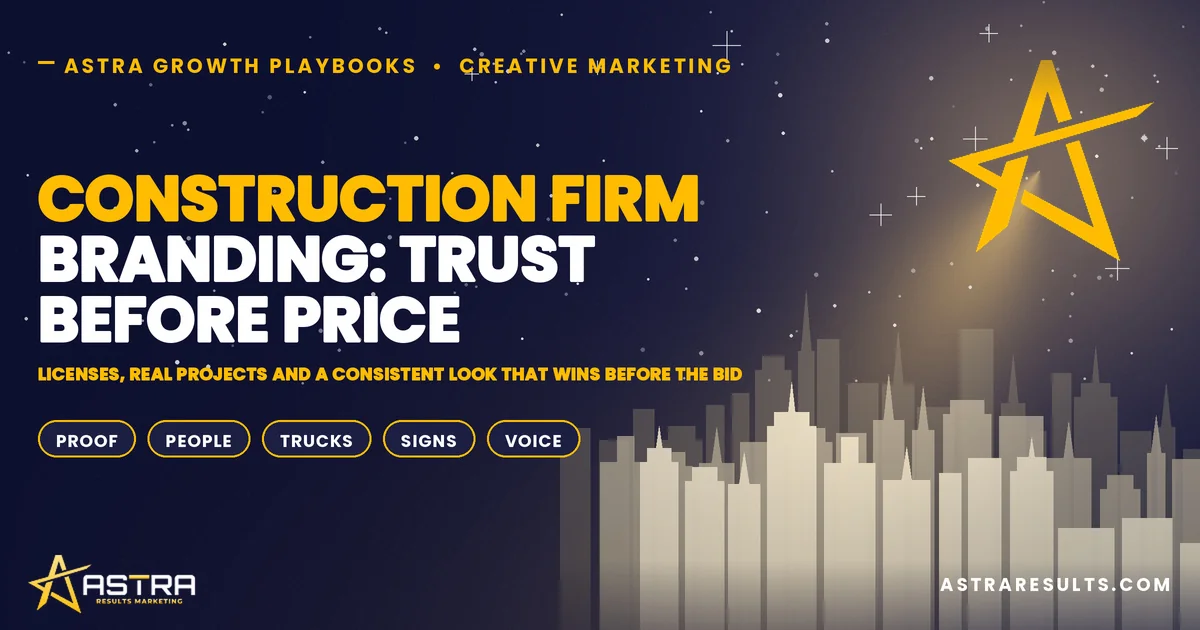 Construction Firm Branding: Trust Before Price