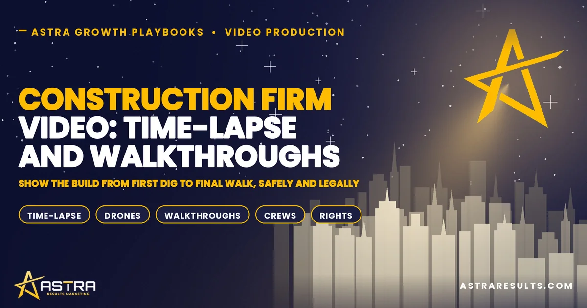 Construction Firm Video: Time-Lapse and Walkthroughs