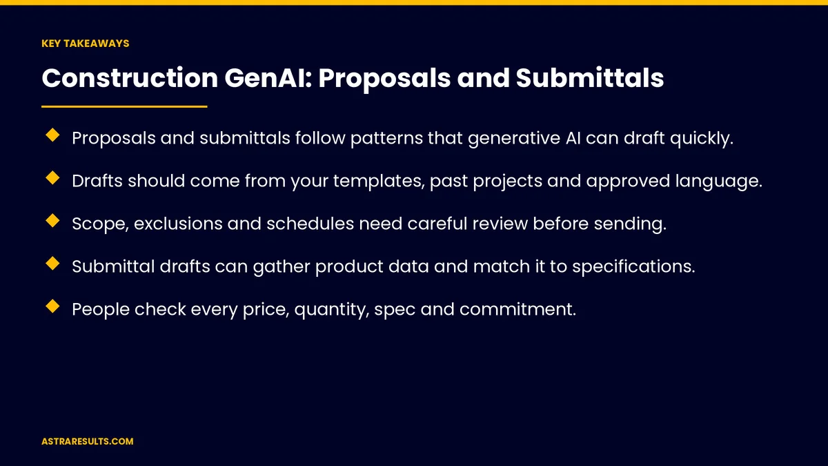 Key takeaways from "Construction GenAI: Proposals and Submittals" &mdash; Astra Results Marketing