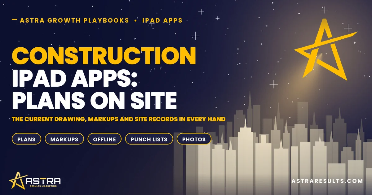 Construction iPad Apps: Plans on Site