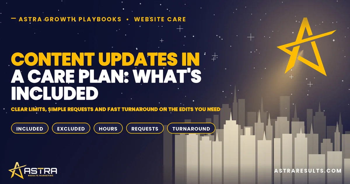 Content Updates in a Care Plan: What's Included