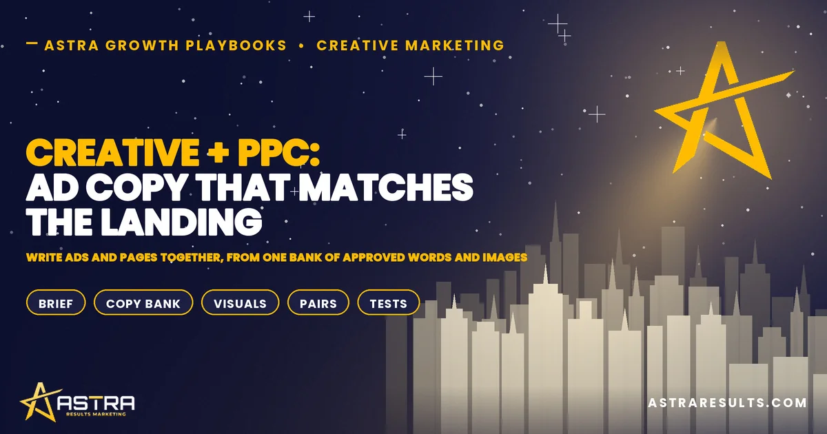 Creative + PPC: Ad Copy That Matches the Landing