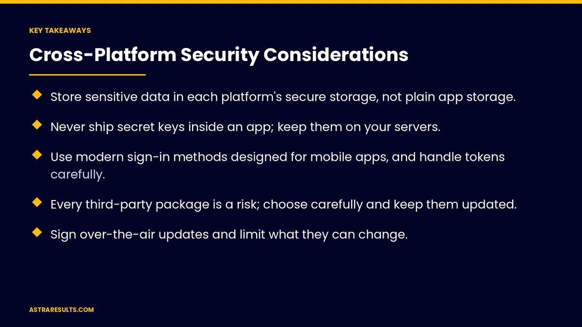Key takeaways from "Cross-Platform Security Considerations" &mdash; Astra Results Marketing