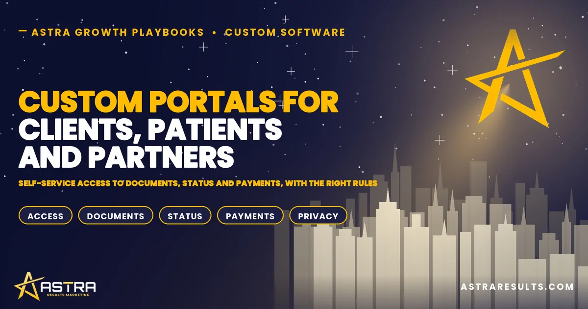 Custom Portals for Clients, Patients and Partners