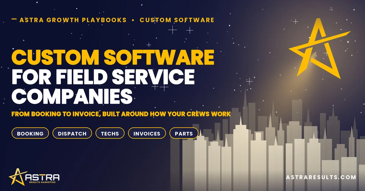 Custom Software for Field Service Companies