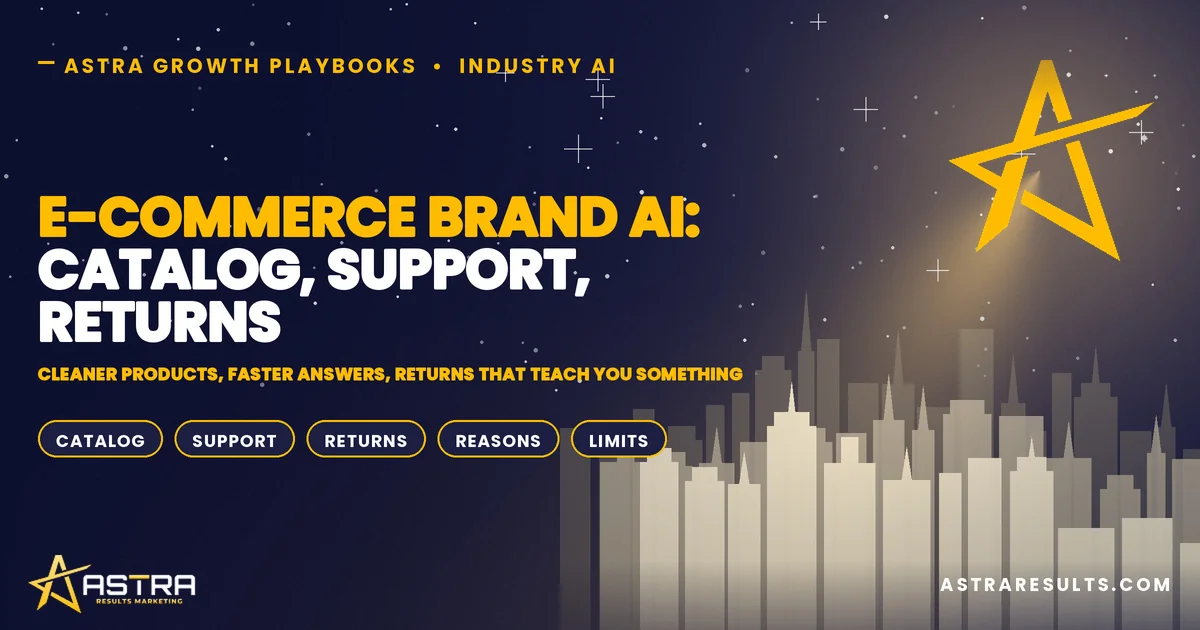 E-Commerce Brand AI: Catalog, Support, Returns