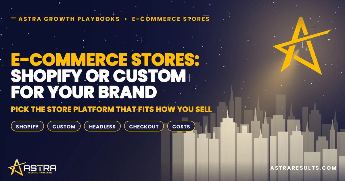 E-Commerce Stores: Shopify or Custom for Your Brand