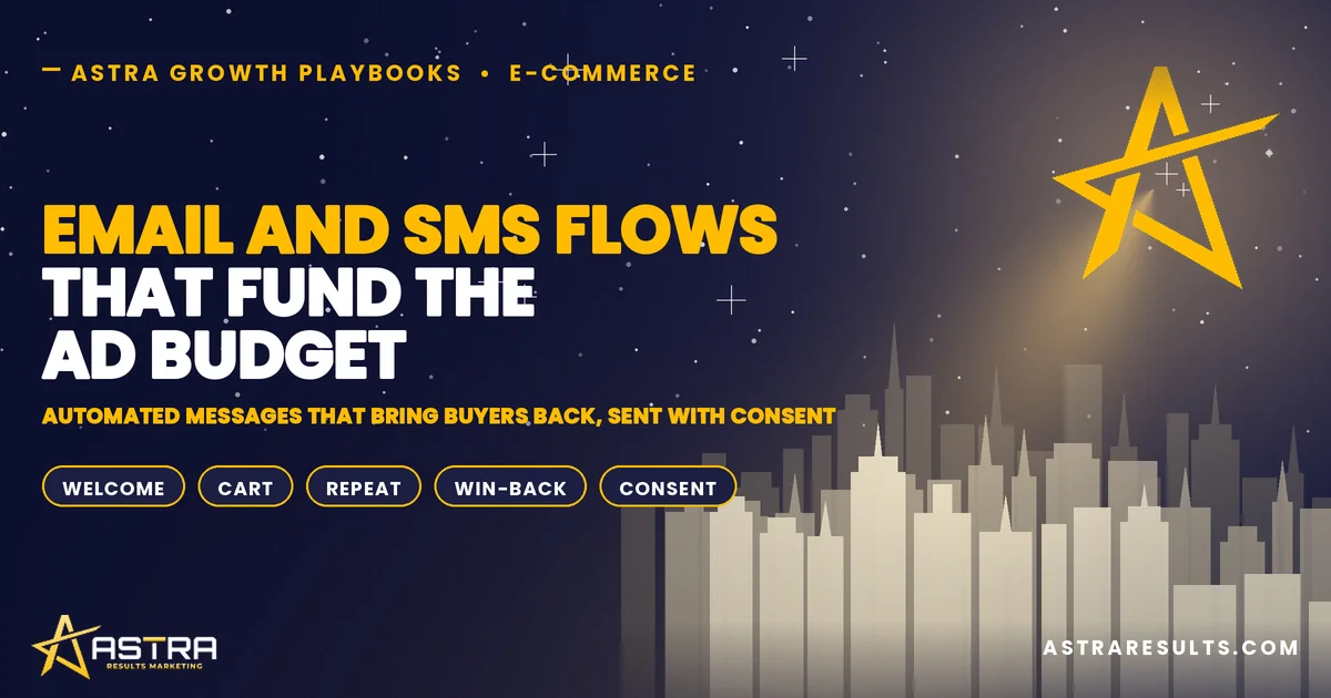 Email and SMS Flows That Fund the Ad Budget