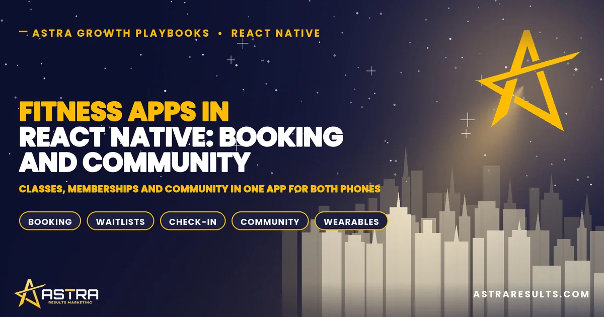 Fitness Apps in React Native: Booking and Community