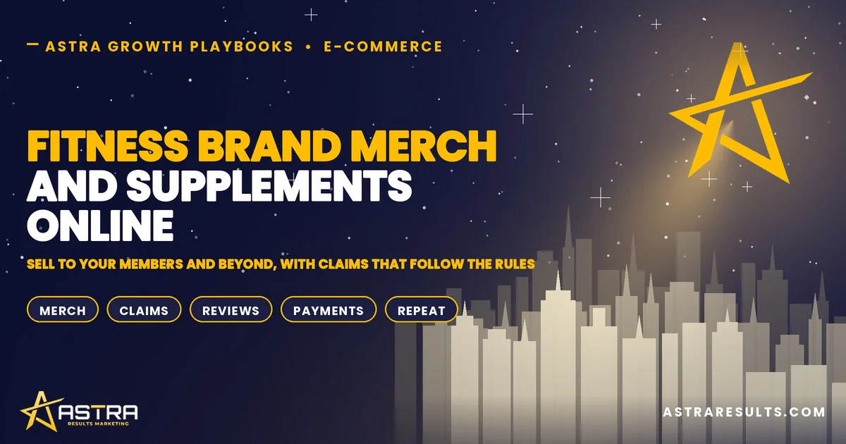 Fitness Brand Merch and Supplements Online
