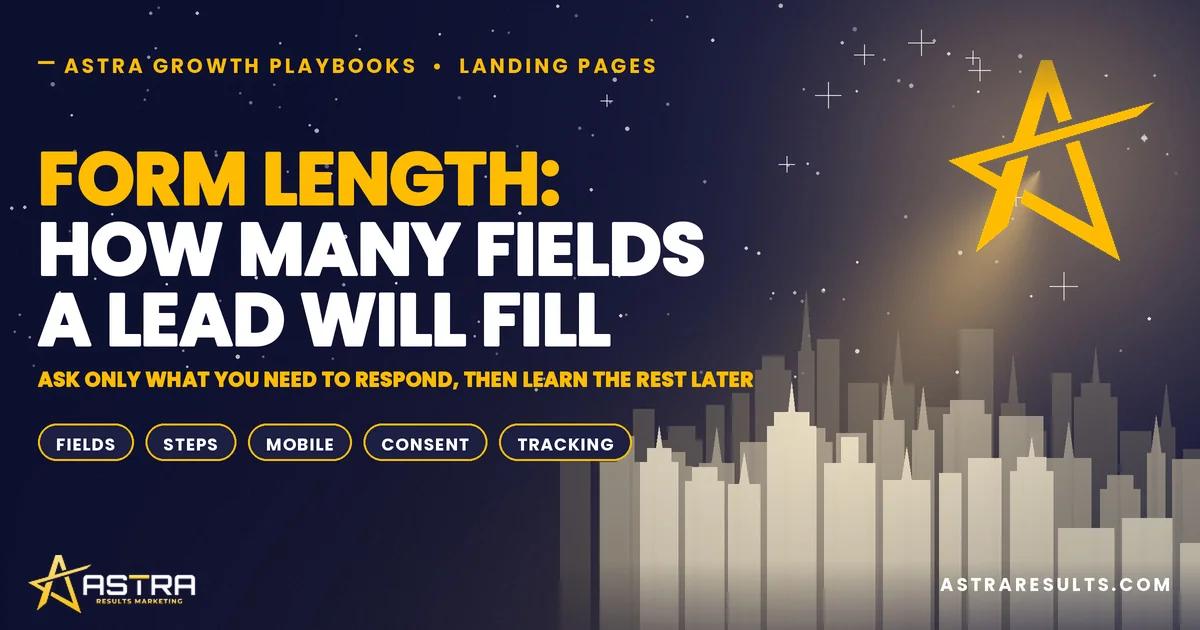 Form Length: How Many Fields a Lead Will Fill