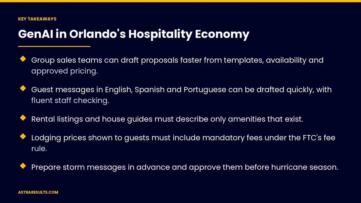 Key takeaways from "GenAI in Orlando's Hospitality Economy" &mdash; Astra Results Marketing
