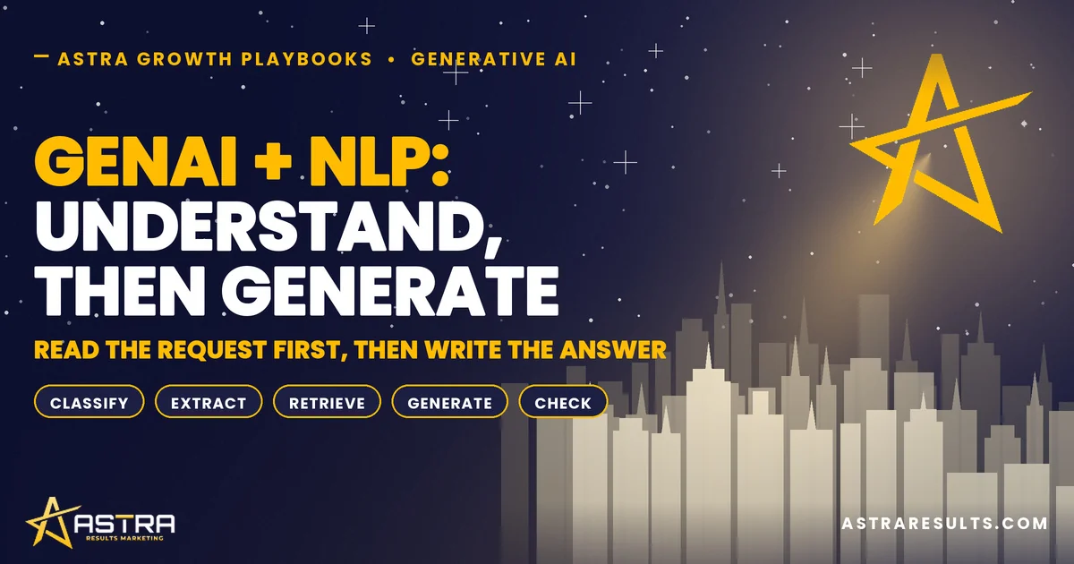 GenAI + NLP: Understand, Then Generate