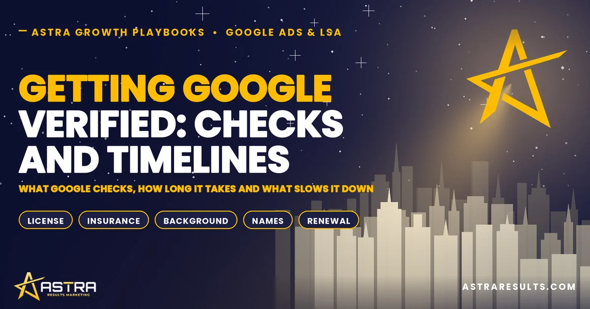 Getting Google Verified: Checks and Timelines