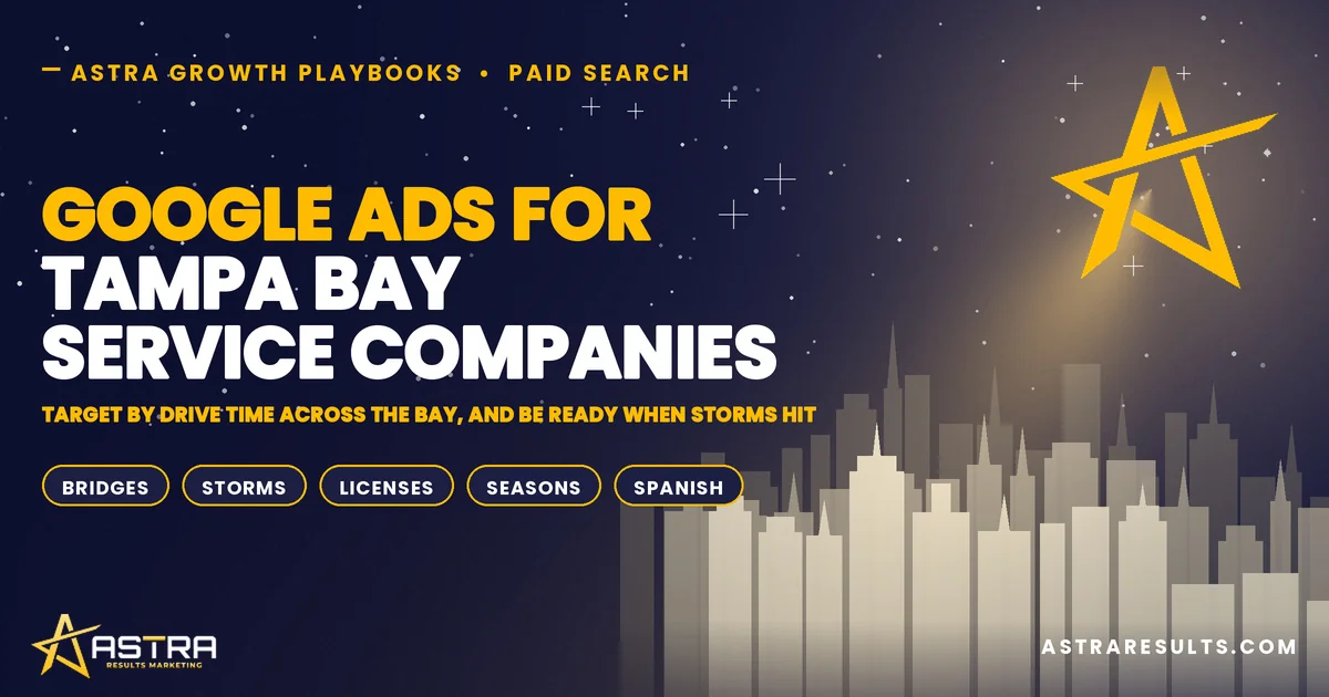 Google Ads for Tampa Bay Service Companies