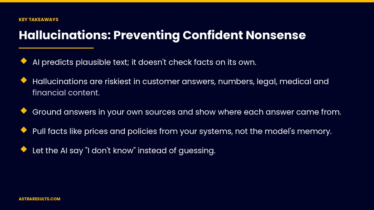 Key takeaways from "Hallucinations: Preventing Confident Nonsense" &mdash; Astra Results Marketing