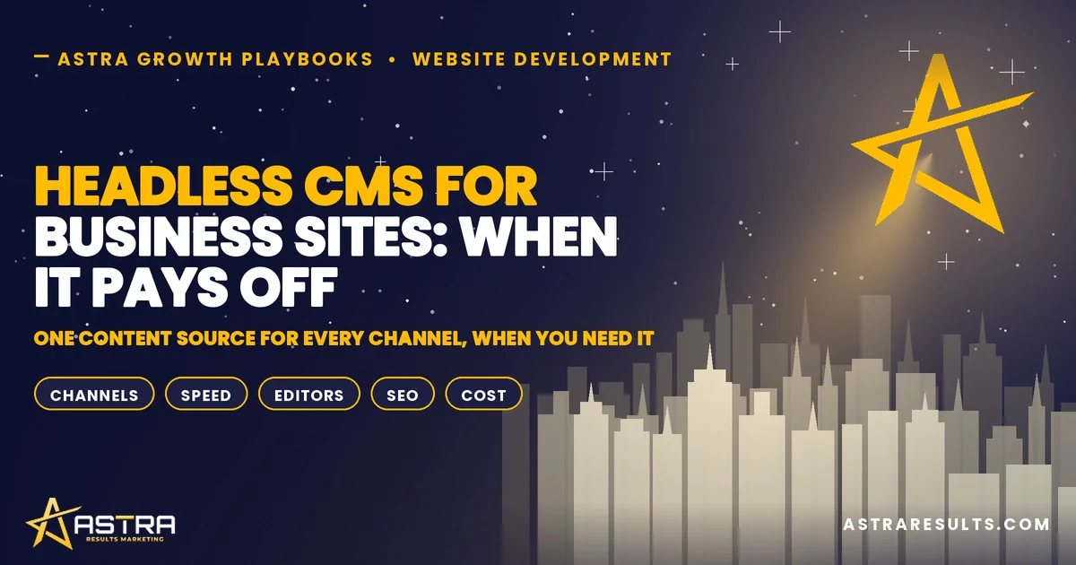 Headless CMS for Business Sites: When It Pays Off