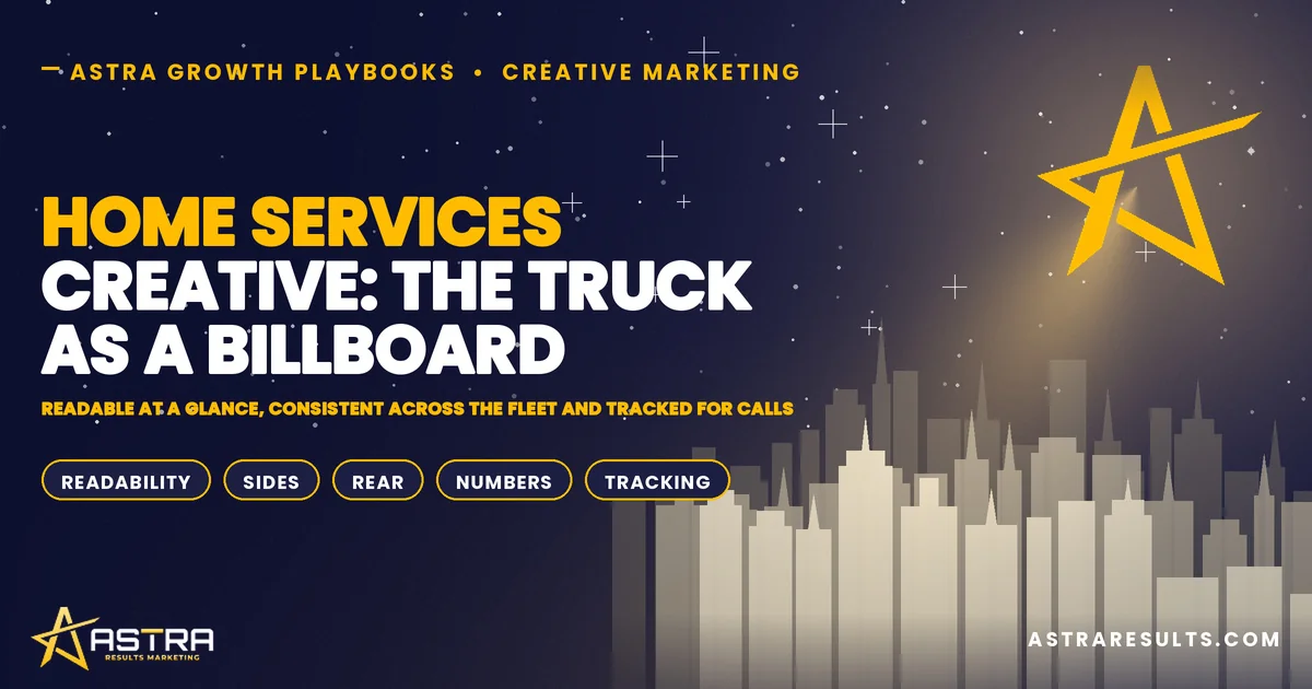 Home Services Creative: The Truck as a Billboard