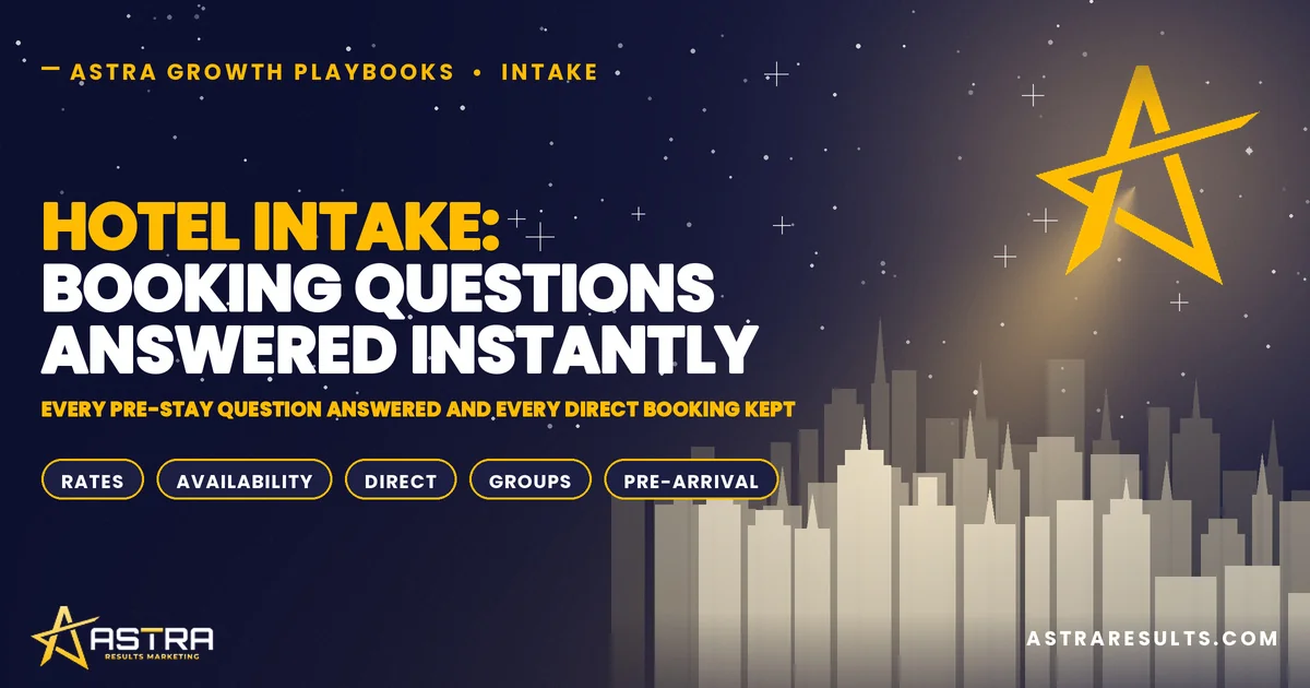 Hotel Intake: Booking Questions Answered Instantly