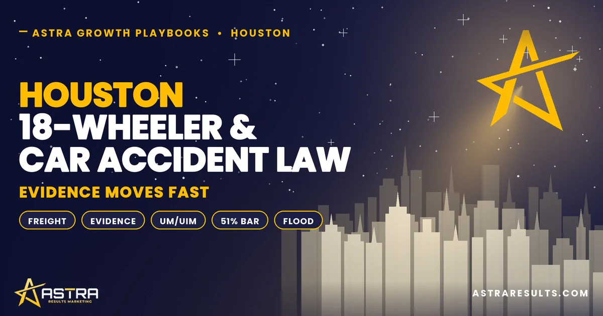 Houston 18-Wheeler & Car Accident Attorney Marketing