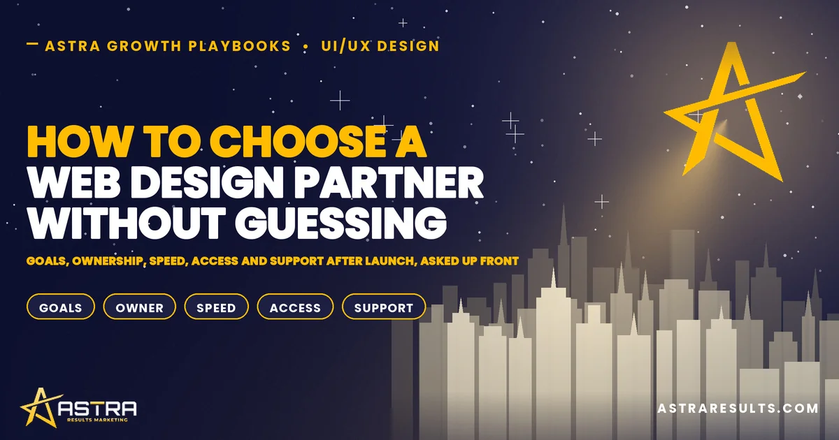 How to Choose a Web Design Partner Without Guessing