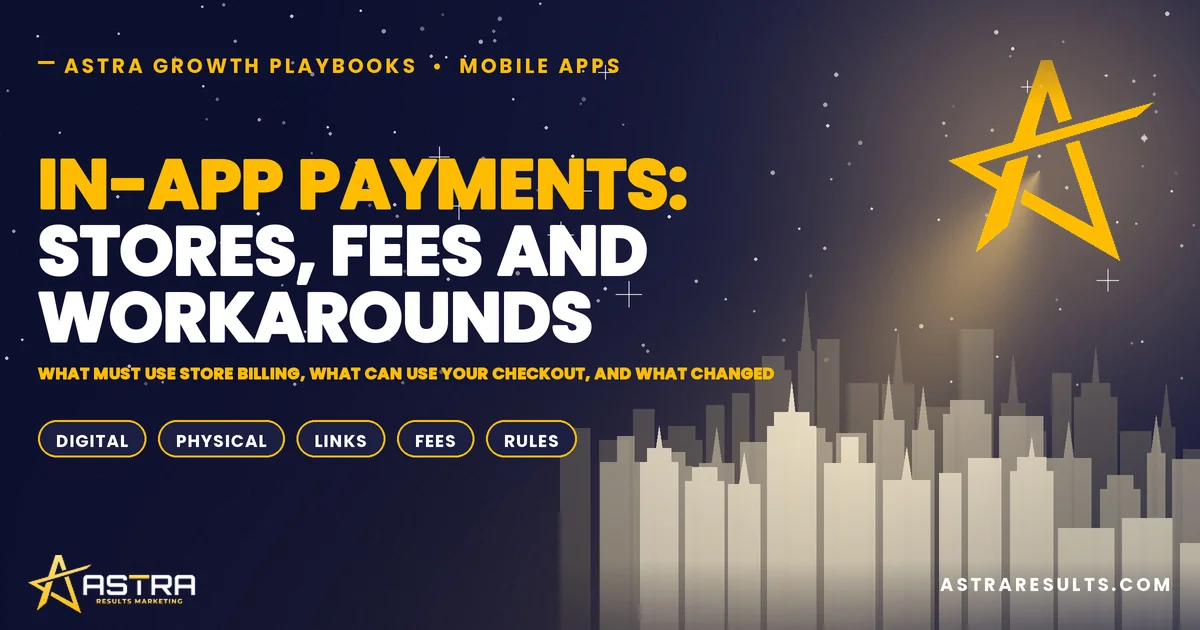 In-App Payments: Stores, Fees and Workarounds