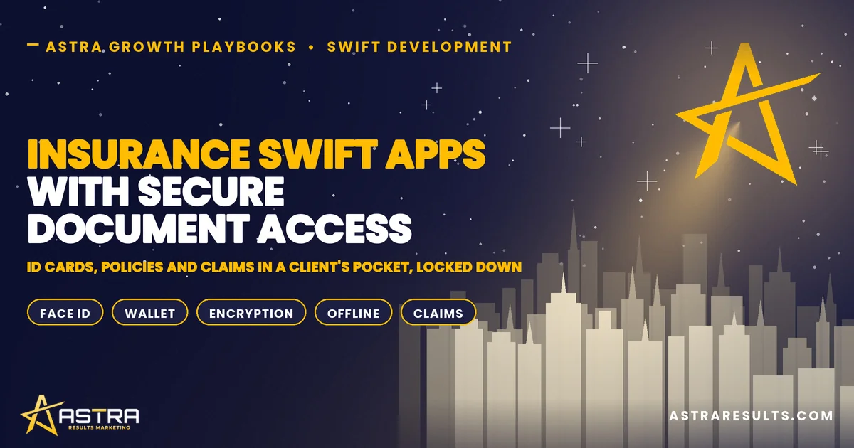 Insurance Swift Apps With Secure Document Access